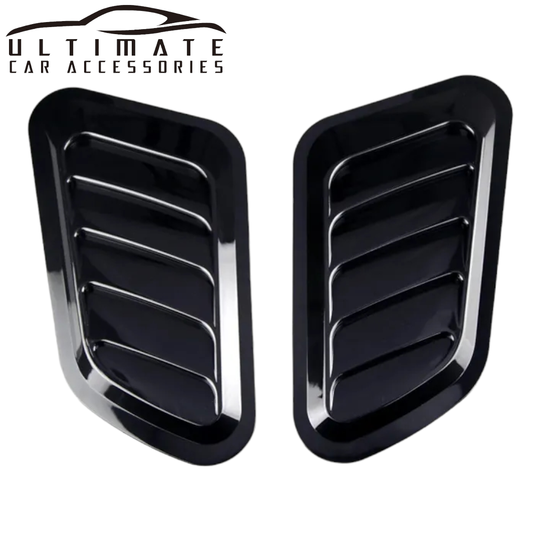 2pc Car hood scoop bonnet vent cover image 0