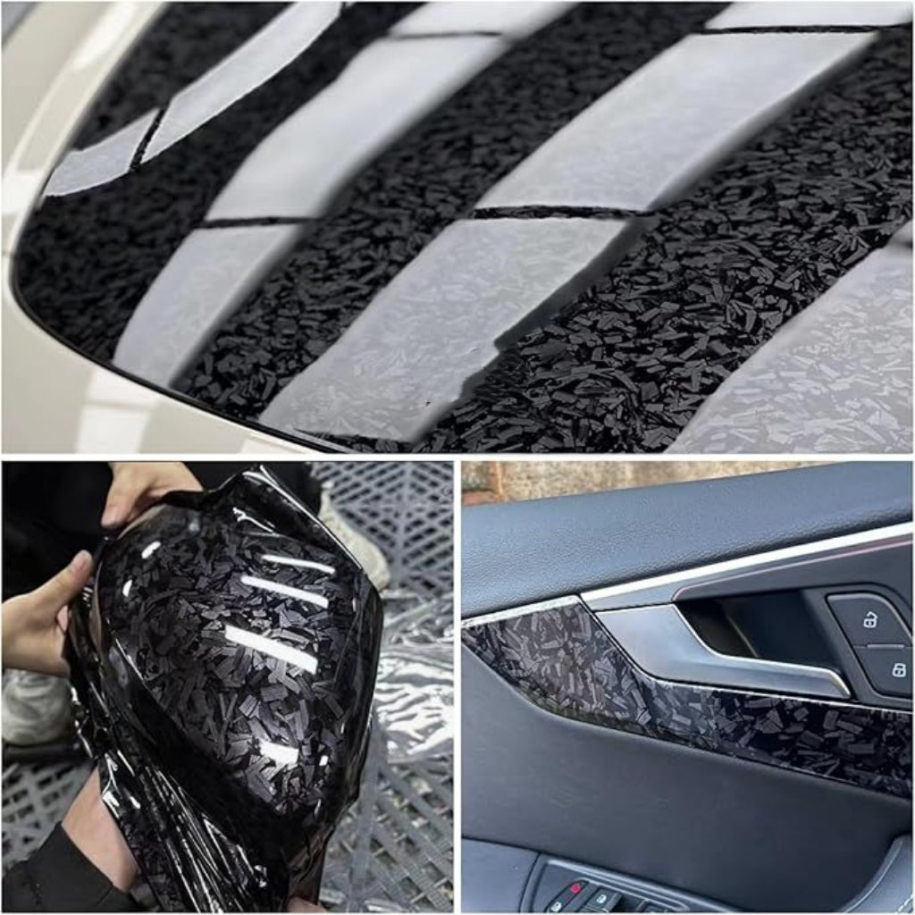 PET Gloss Forged Carbon Car Vinyl Film Sticker 152cm x 50cm image 2