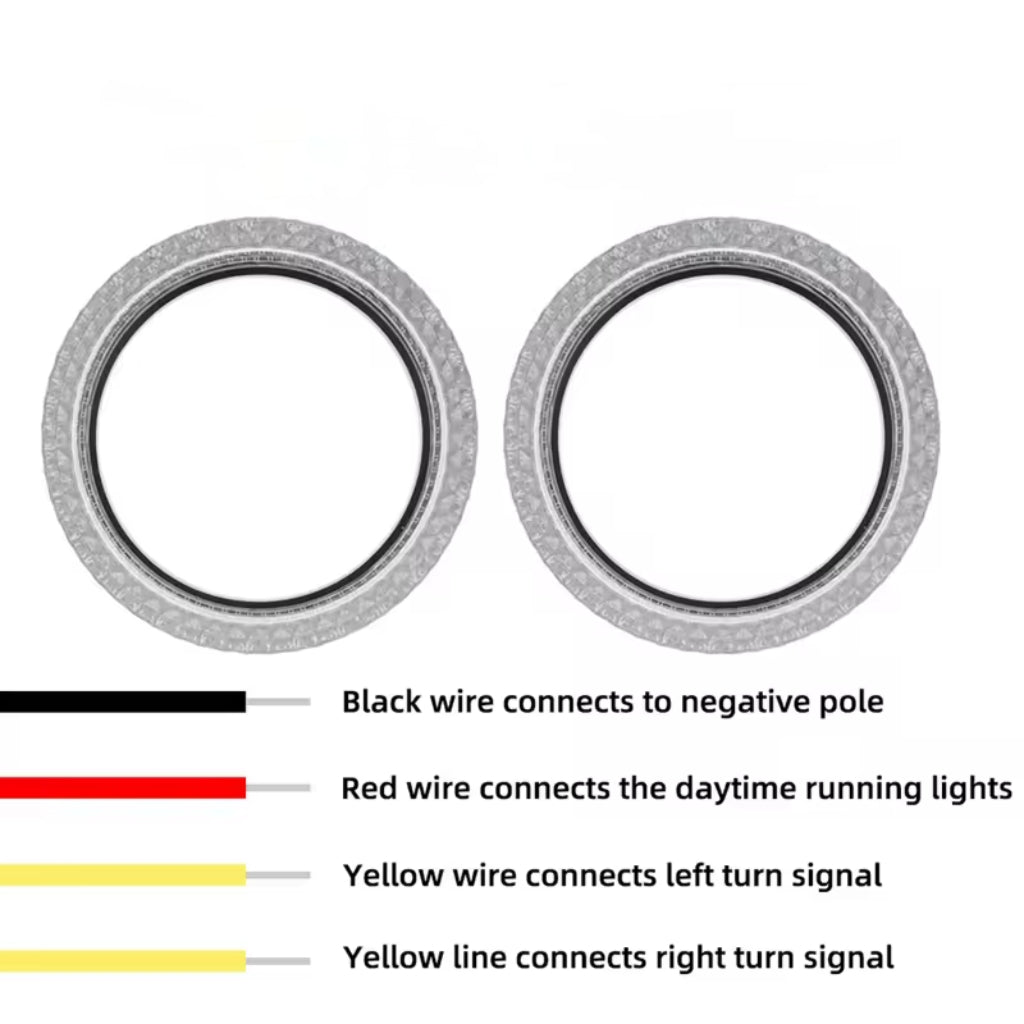 3-Inch 5D RGB Car Halo Ring Light App Control image 4