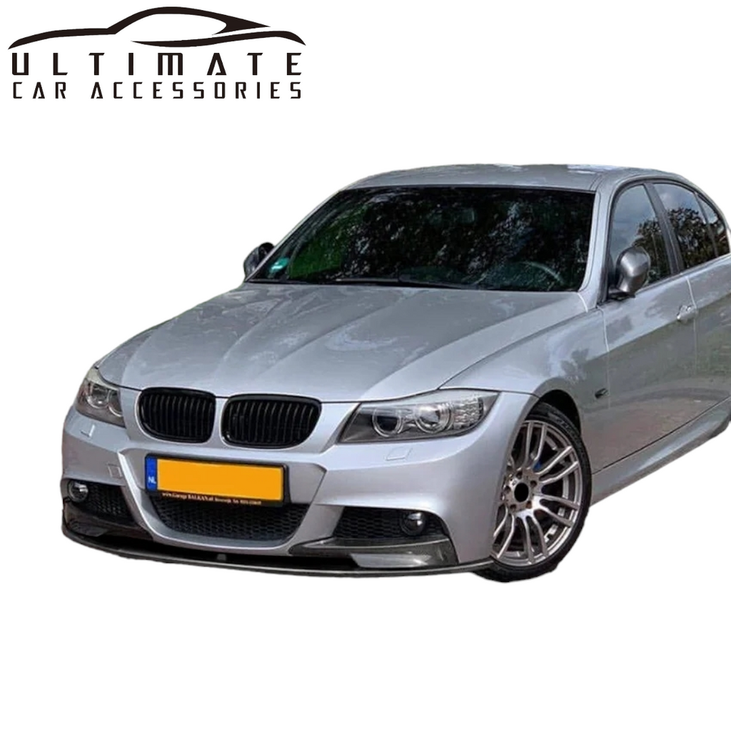 Front Bumper Lip Splitter For BMW 3 Series E90 E91 LCI M Sport 09-12 image 2