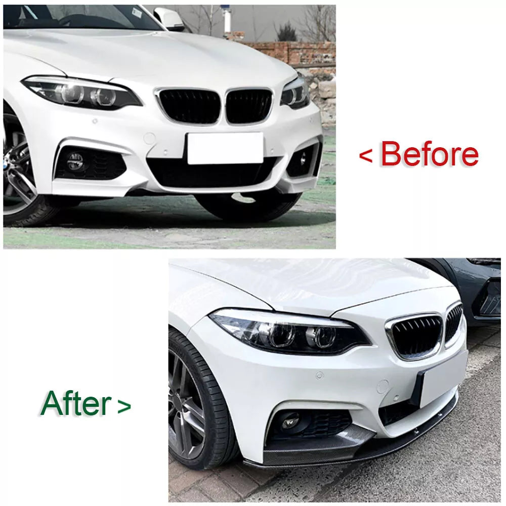 Front Bumper Lip Splitter For BMW 2 Series F22 F23 M Sport 2014 - 2019 image 4