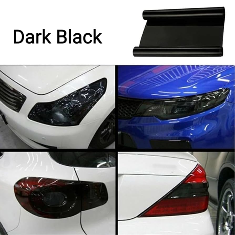Car headlight tint film vinly wrap 180CM x 40CM image 3