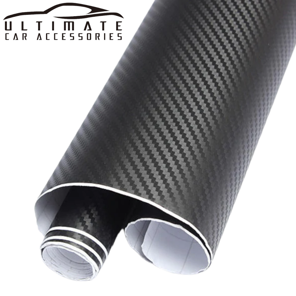 3D Carbon Fiber Car Vinyl Film Sticker 150CM x 60CM image 0