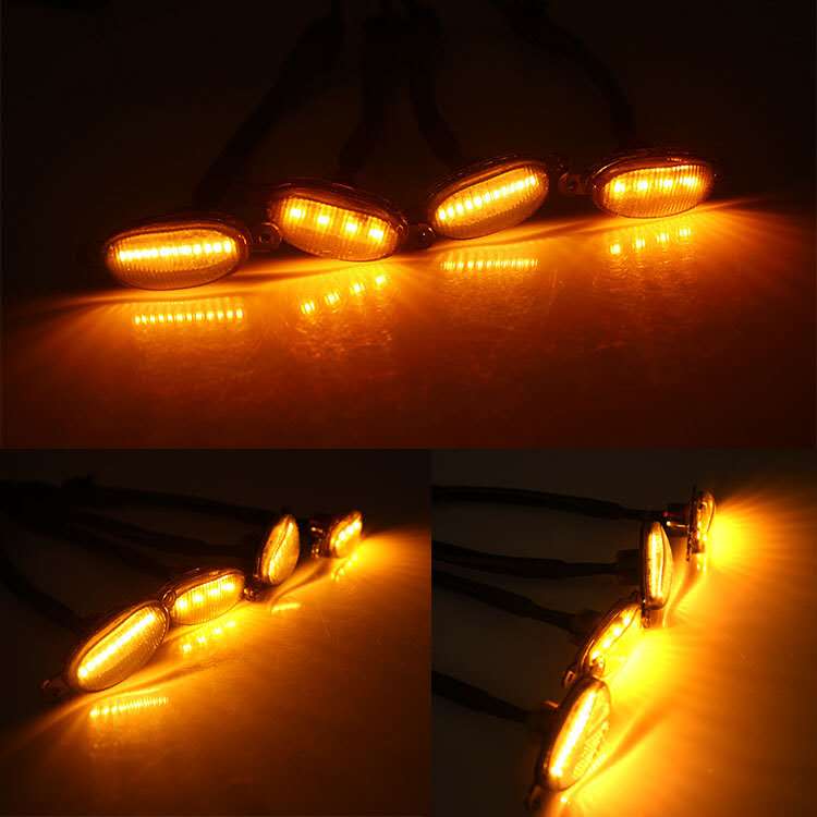 4PC Raptor Style Front Grille LED Light image 3