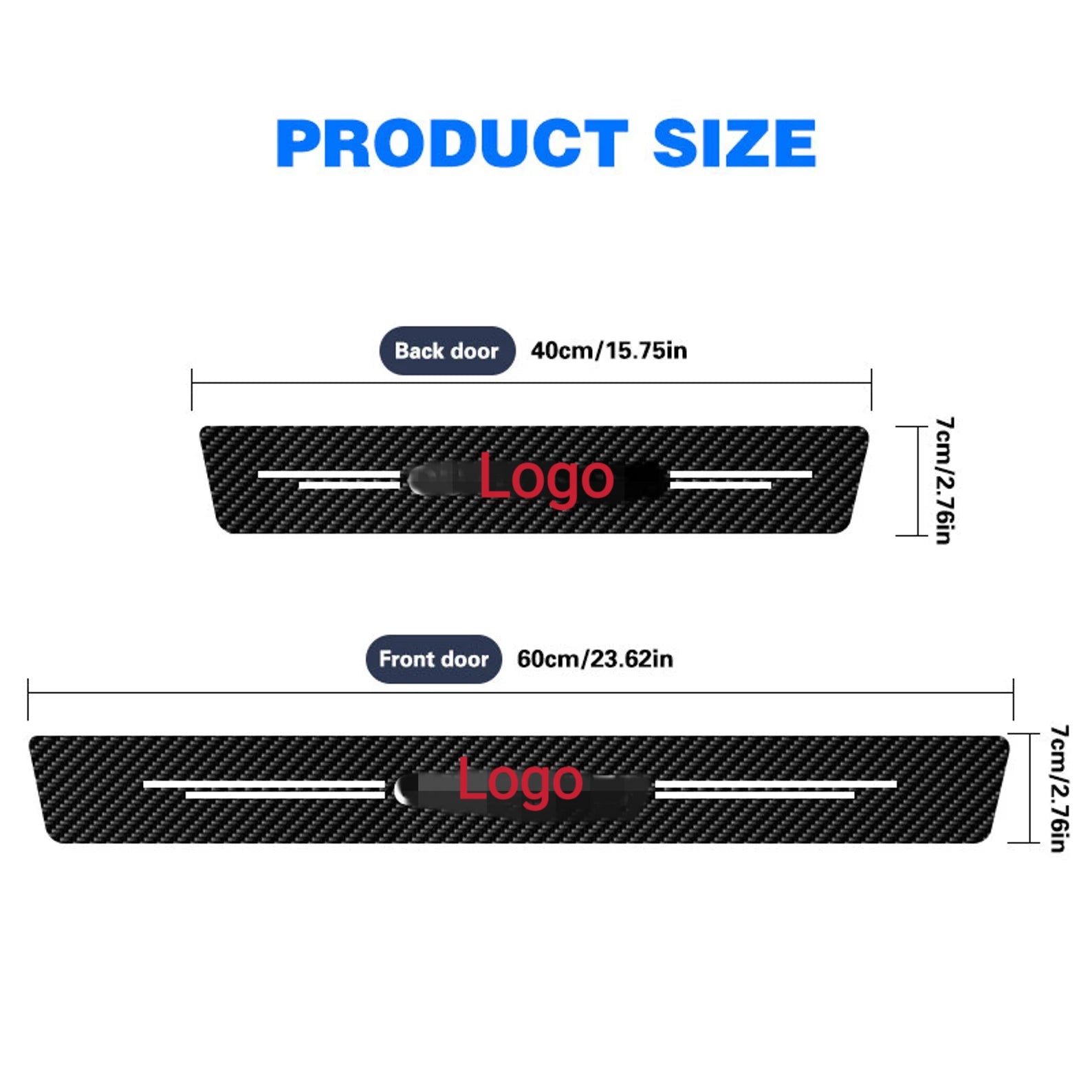 3D Carbon fibre Car Door Sill Scuff Protector image 7