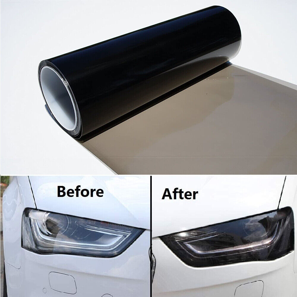 Car headlight tint film vinly wrap 180CM x 40CM image 1