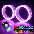3-Inch 5D RGB Car Halo Ring Light App Control image 0