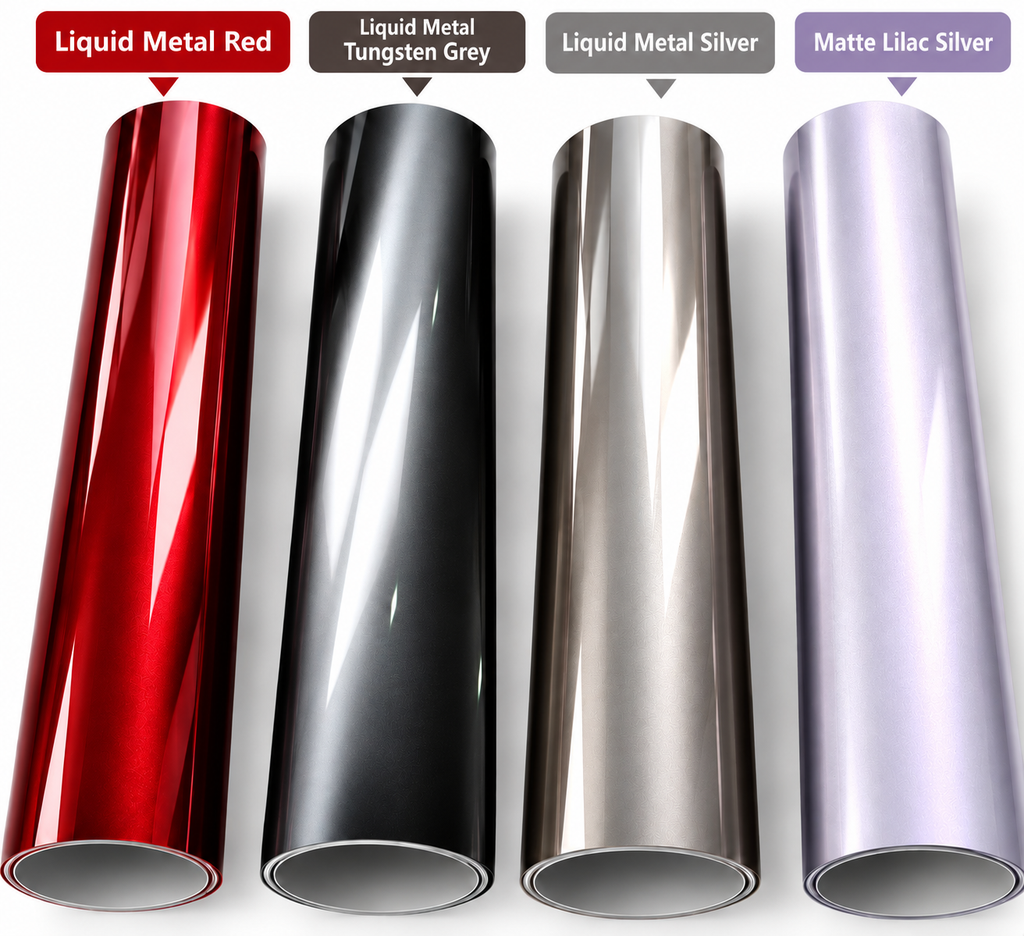 Premium PET Liquid Metal Car Vinyl Wrap 150cm x 50cm