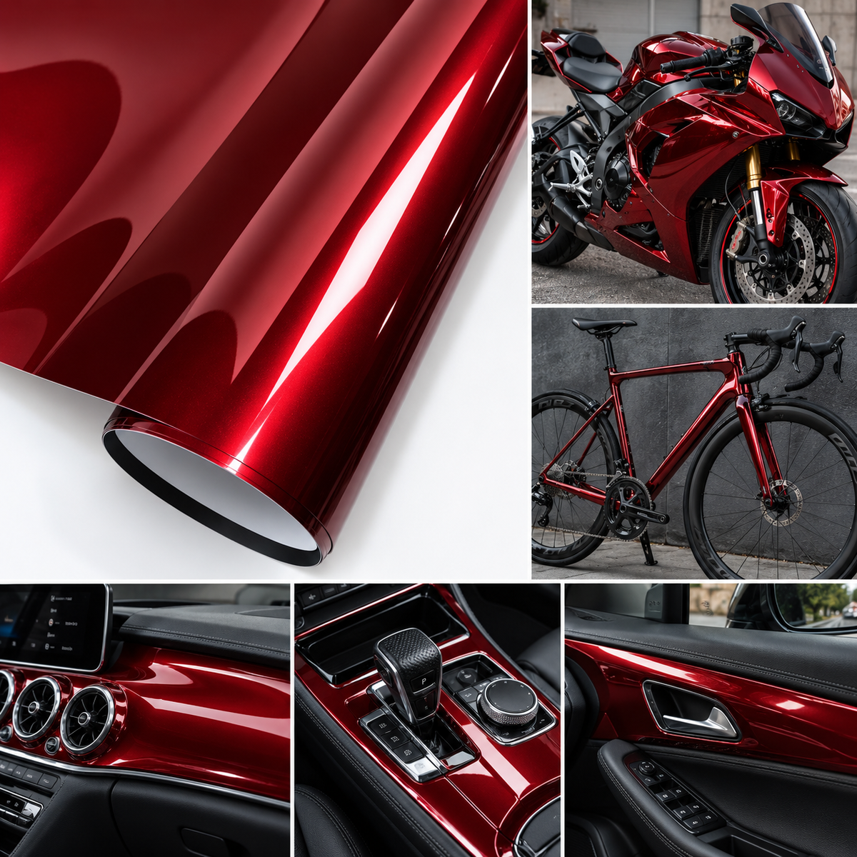 Premium PET Liquid Metal Car Vinyl Wrap 150cm x 50cm