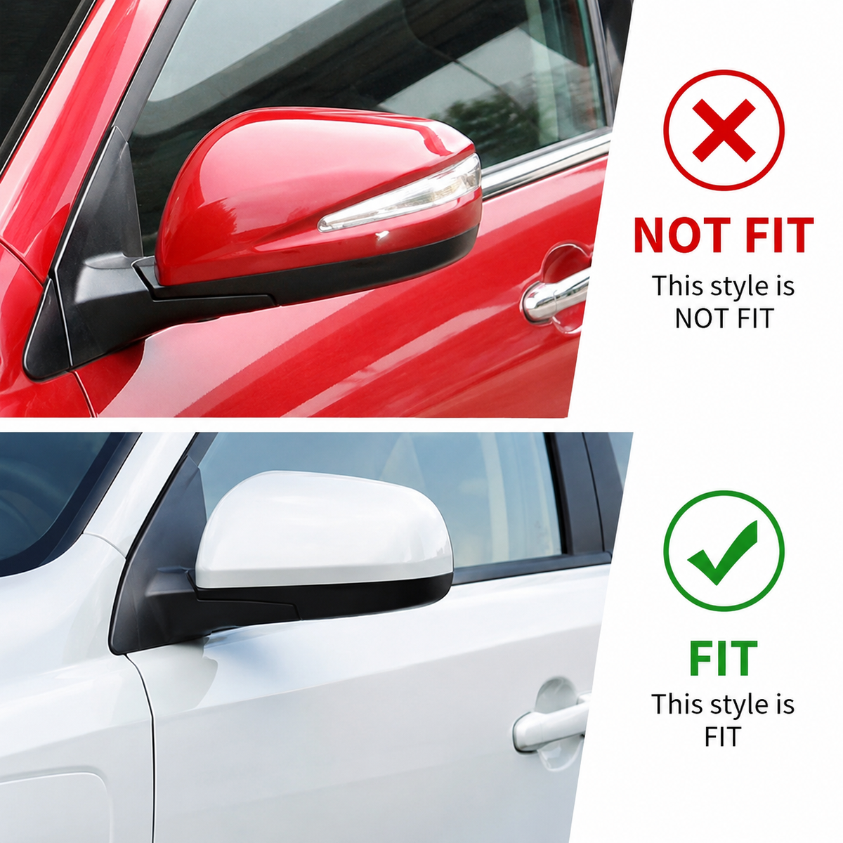 Mirror Cover For Mitsubishi Lancer X 10 EX EVO 2013-2016