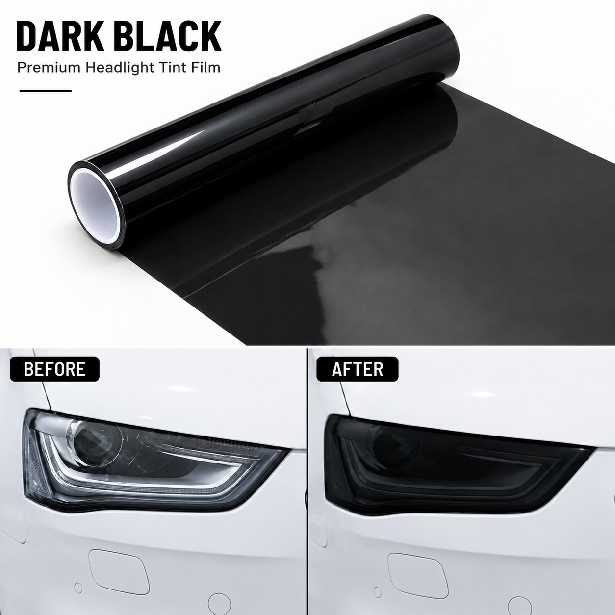 Car headlight tint film vinyl wrap 180CM x 40CM