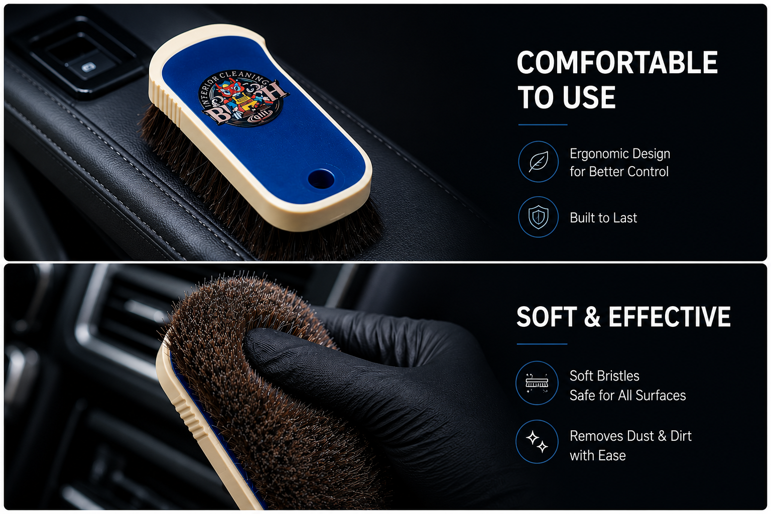 Premium Car Interior Detailing Brush
