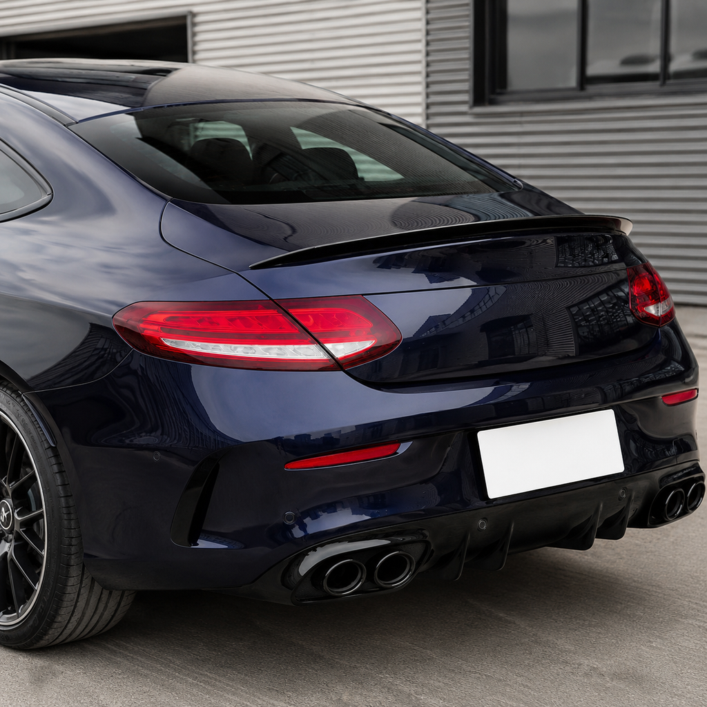 AMG style spoiler wing for mercedes W205 C205 coupe 2015 - 2021