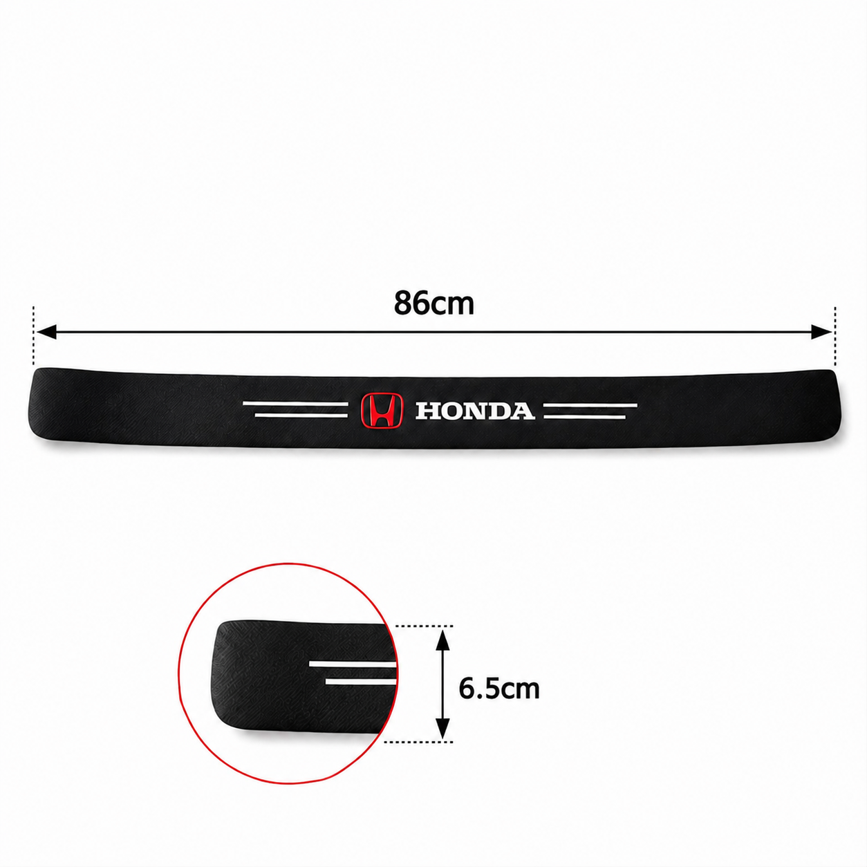 3D Carbon Fiber Car Trunk Guard Plate Sticker