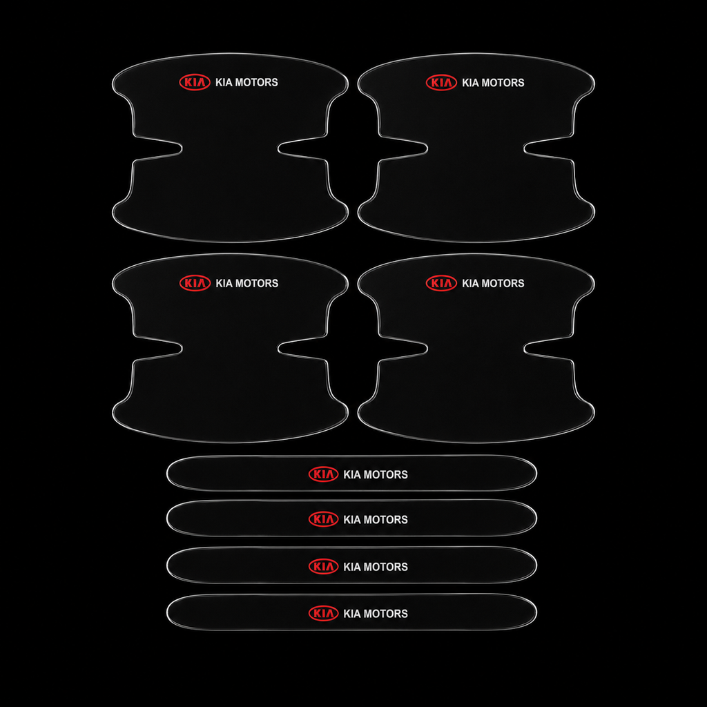 8PC Car Door Handle & Bowl Anti-Scratch Protection Sticker Set