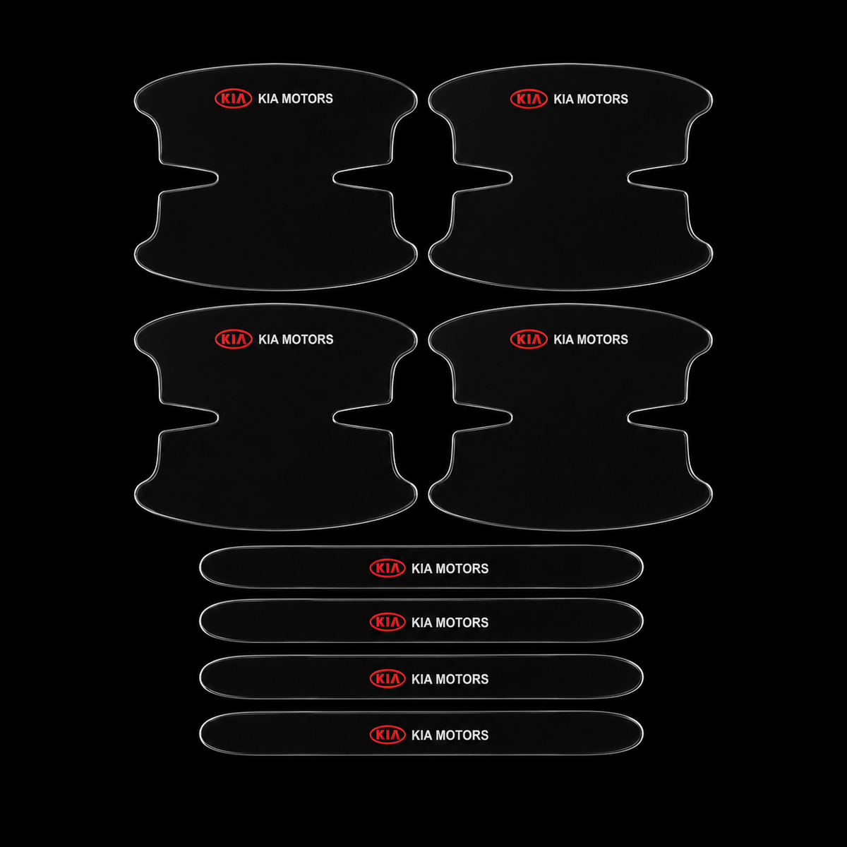 8PC Car Door Handle & Bowl Anti-Scratch Protection Sticker Set