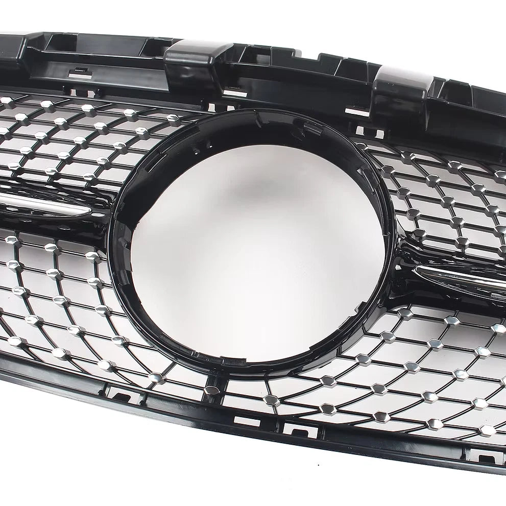 Mercedes-Benz CLA W117 C117 Diamond Front Grille Chrome Silver 2013–2019